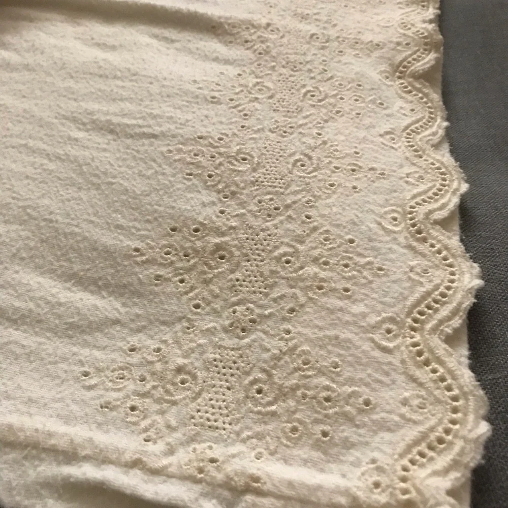 Vintage Cream Cotton Flannel Pillow Cases
